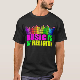 A música é minha camisa de Religiion