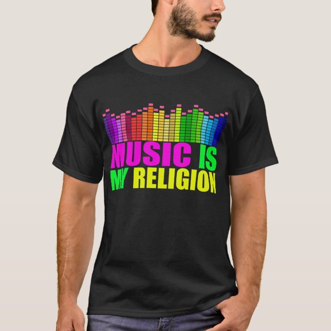 A música é minha camisa de Religiion (Frente)