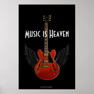 A música é o céu 36 x o poster 34