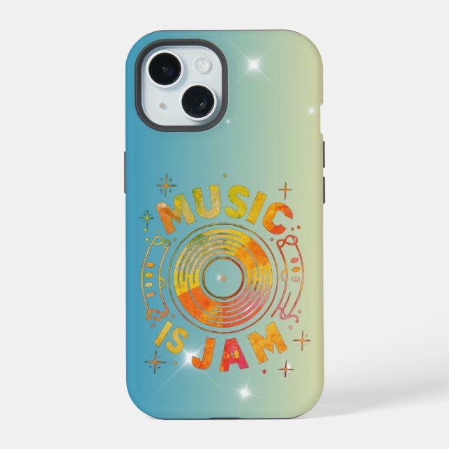 A música é uma capa de telefone Jam (Verso)