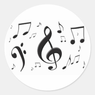 A música inflando nota a etiqueta