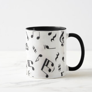 A música nota a caneca