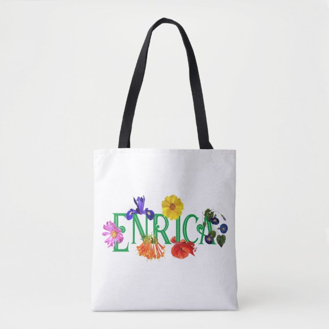 A Namorada 'Flores Selvagens' Tote Bag (Frente)