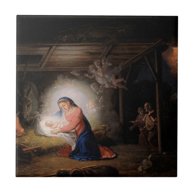 A Natividade do Cristo (por Vladimir Borovikovsky) (Frente)