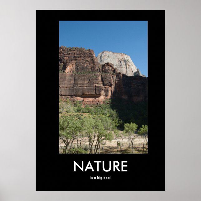 A natureza é um grande Poster de desmotivação (Frente)