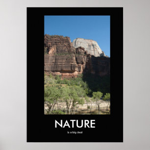 A natureza é um poster de Demotivational da grand
