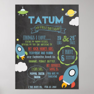 A nave espacial do quadro personalizou o poster de