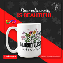 A Neurodiversidade é uma bela caneca cerâmica