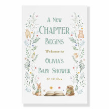 A New Chapter Baby Shower Welcome 