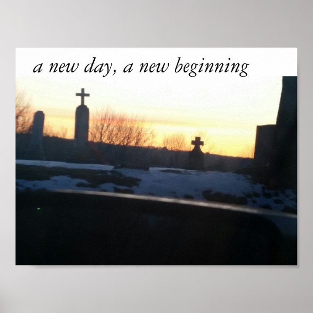 A new day, a new beginning poster (Frente)