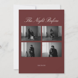 A Noite Antes Do Convite Para Casamento