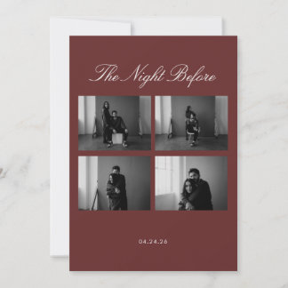 A Noite Antes Do Convite Para Casamento
