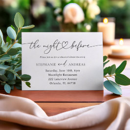 A Noite Antes do Convite para Casamento Negro e Br