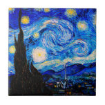 A Noite Estrelada de Vincent Van Gogh<br><div class="desc">Vincent Van Gogh A Noite Estrelada. Esta é uma antiga obra-prima do pintor-mestre holandês Vincent Van Gogh. Esta pintura de paisagens de arte tem cores lindas,  vibrantes e saturadas. Vincent Van Gogh era um pintor impressionista holandês. Esta imagem está no dominio público</div>