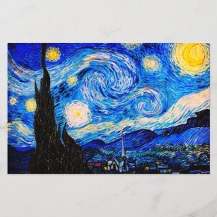 A Noite Estrelada de Vincent Van Gogh