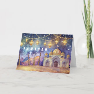 A noite mágica do cartão postal Ramadã