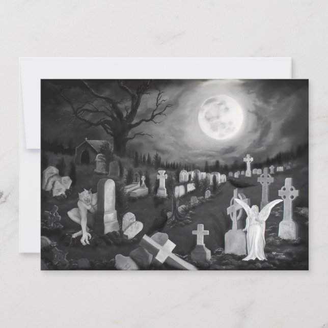 À noite no cemitério - Anjo com o Diabo (Frente)