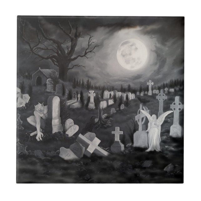 À noite no cemitério - Anjo com o Diabo (Frente)