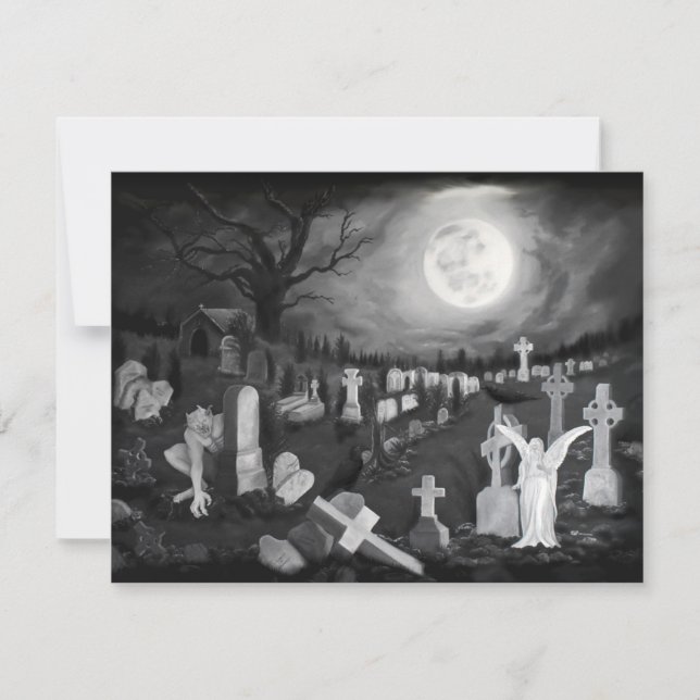 À noite no cemitério - Anjo com o Diabo (Frente)