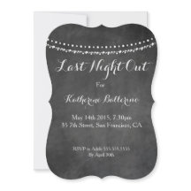 A noite passada para fora convite