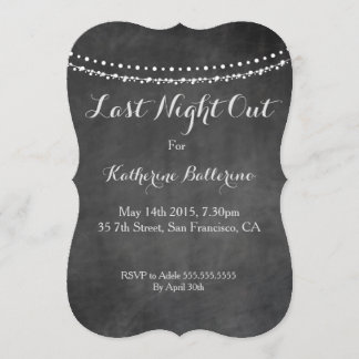 A noite passada para fora convite