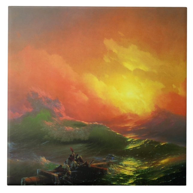 A Nona Onda (Mar de Tempestade com Sunset Vermelho (Frente)