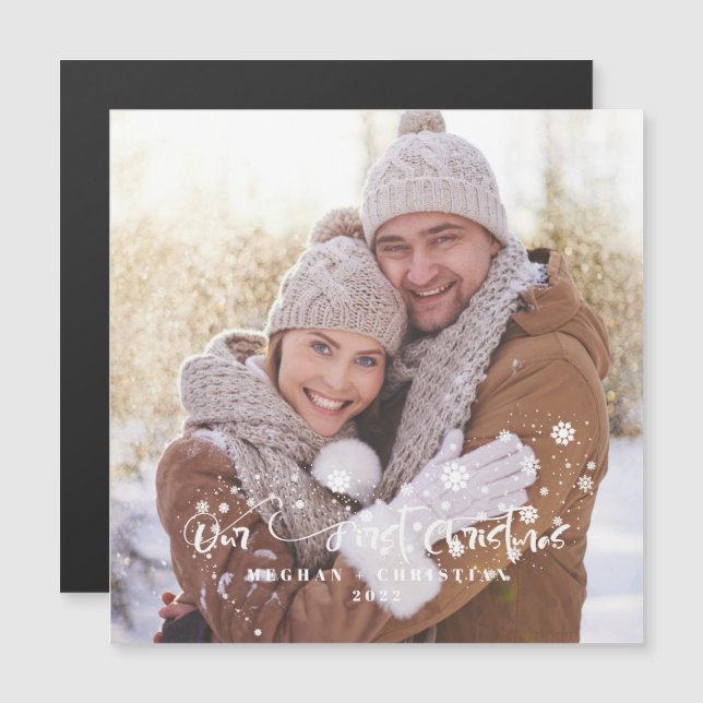 A nossa primeira foto de Natal, Feriado Magne (Frente/Verso)