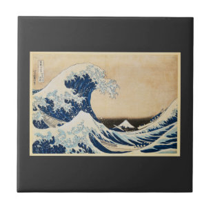 A onda de Excelentes de Kanagawa por Hokusai