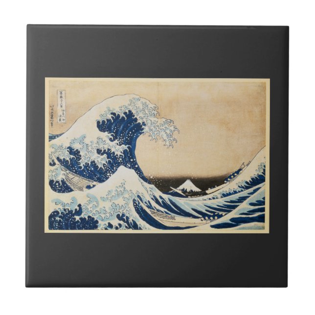 A onda de Excelentes de Kanagawa por Hokusai (Frente)