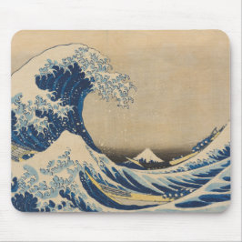 "A onda do Excelente de Kanagawa" Art Mouse Pad