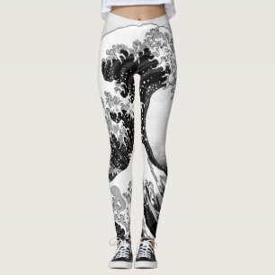 A onda Excelente das leggings de Kanagawa (神 奈