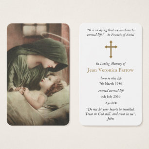 A oração carda a mãe Mary de  