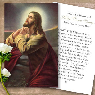 A oração carda Jesus que Praying 1