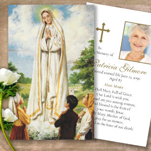 A oração carda nossa senhora de Fatima