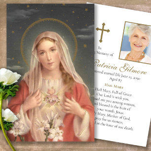 A oração carda o coração Mary de  