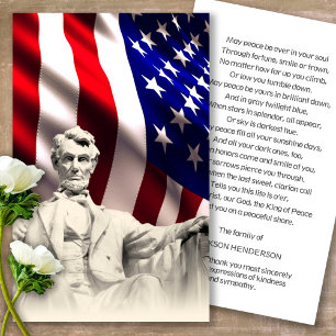 A oração carda o memorial de Lincoln