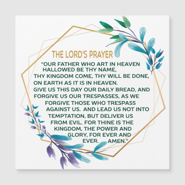 A Oração do Senhor (Frente)