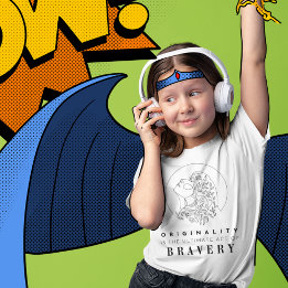 A originalidade é uma camiseta brava e apaixonada 