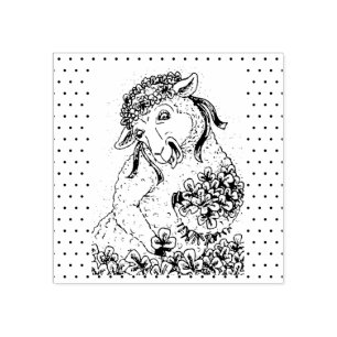 A OVELHA DE ST PATRICK E CARIMBO DE BORRACHA