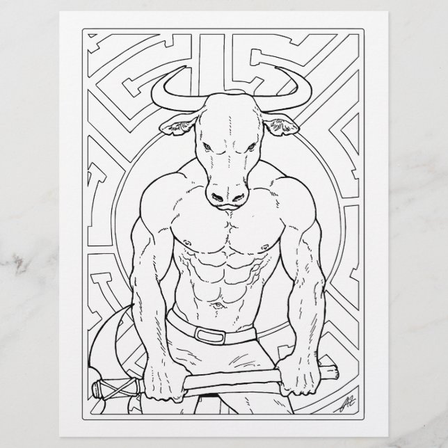 A Página Minotauro - Colorina. (Frente)