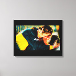 A paixão de futebol Diego e Claudio Canvas Print