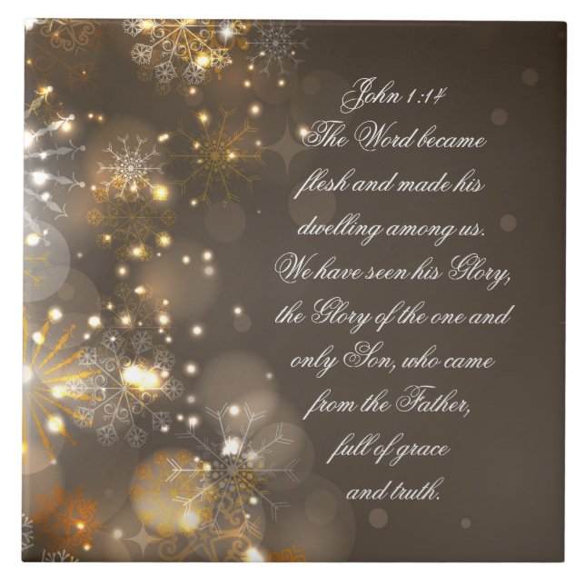 A Palavra Tornou-Se Bíblia Versa John 1:14 (Frente)