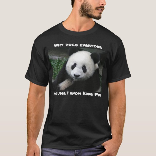 A panda não sabe a obscuridade da camisa de Kung (Frente)