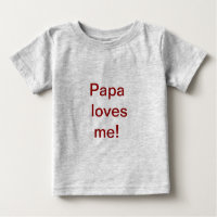 A papá ama-me camisa