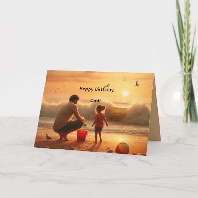 A PARTIR DO INÍCIO - CARTÃO DE ANIVERSÁRIO DE PAI (Frente)