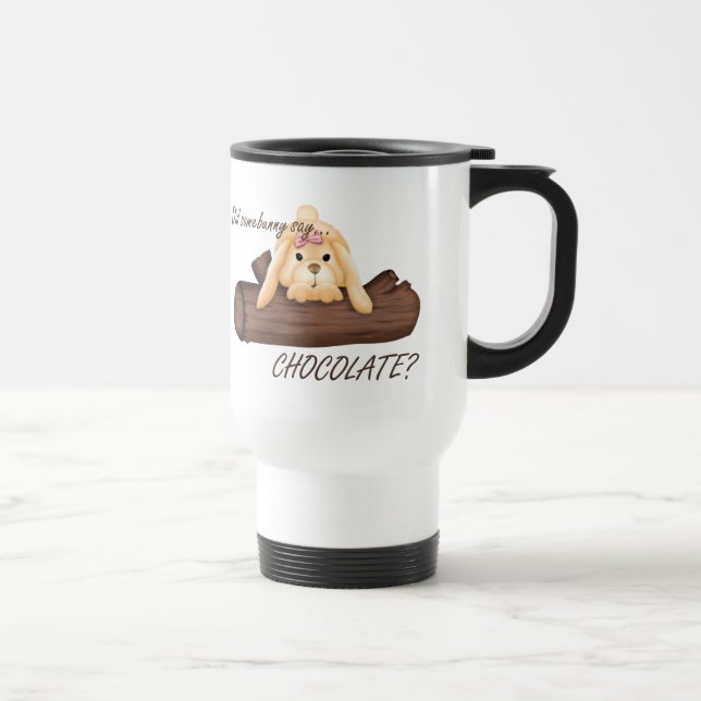A páscoa Dizia A Caneca de viagem CHOCOLATE (Direita)