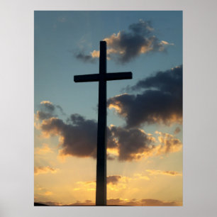 A Páscoa Risen King Sunset Christian Poster Art