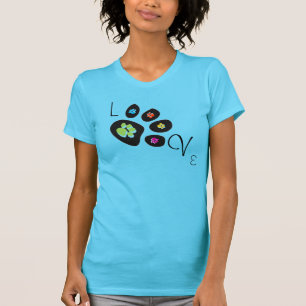 A pata imprime a camisa das asas do amor & do anjo