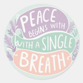 A paz começa com adesivos