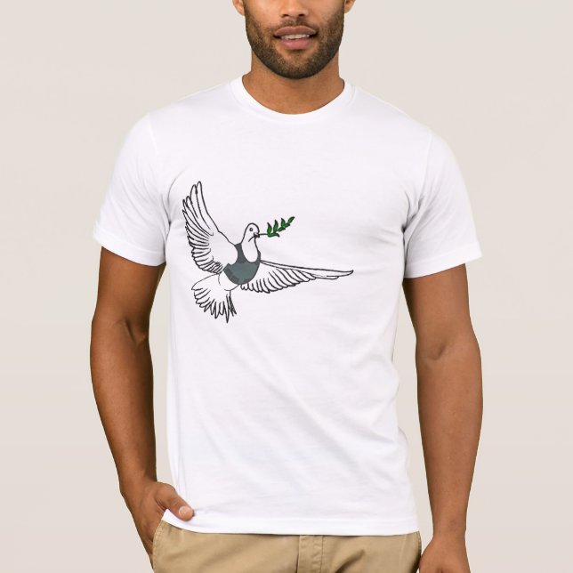 A paz   de Banksy seja com você camisa (Frente)